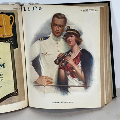 LOT 53: Antique Bound Volume Of Life Magazine LXXIV 1919