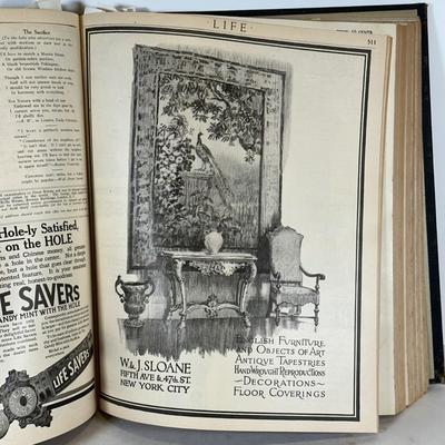 LOT 53: Antique Bound Volume Of Life Magazine LXXIV 1919