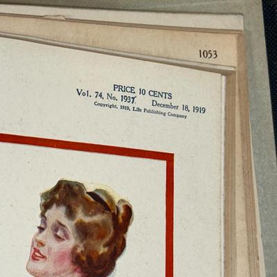 LOT 53: Antique Bound Volume Of Life Magazine LXXIV 1919