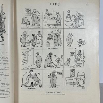 LOT 53: Antique Bound Volume Of Life Magazine LXXIV 1919