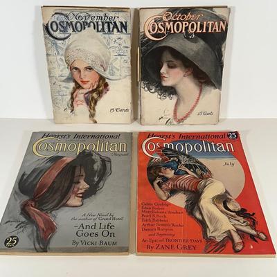 LOT 56: Vintage 1930s Cosmopolitan Magazines