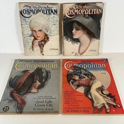 LOT 56: Vintage 1930s Cosmopolitan Magazines