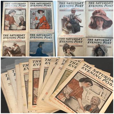 LOT 57: Antique Collection Of The Saturday Evening Post