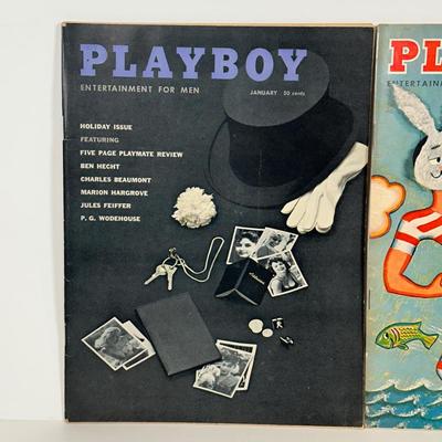 LOT 60: Vintage 1950s Playboy Magazine Collection