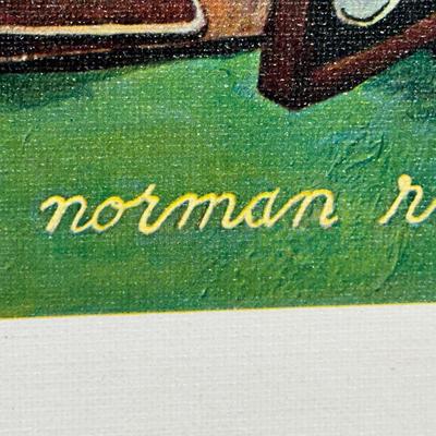 LOT 62: The Collector by Norman Rockwell Limited Edition Franklin Mint Canvas Print