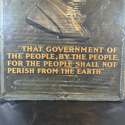 LOT 63: Vintage Lincoln Liberty Bonds Poster