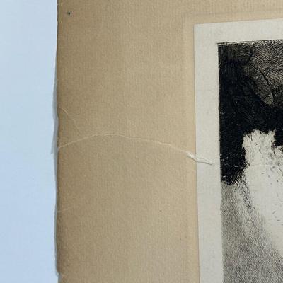 LOT 64: Vintage Niagara Falls Etching by Amos Sangster