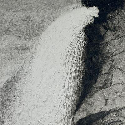 LOT 64: Vintage Niagara Falls Etching by Amos Sangster