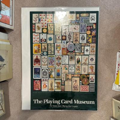 LOT 66: Three The Playing Card Museum Posters & More