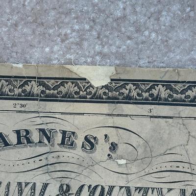 LOT 67: Antique 1864 Railroad Canal & County Map of Pennsylvania New Jersey & Adjoining States