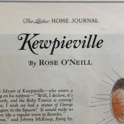 LOT 72: Antique Collection of Kewpieville Pages from The Ladies Home Journal