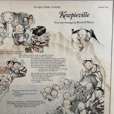 LOT 72: Antique Collection of Kewpieville Pages from The Ladies Home Journal