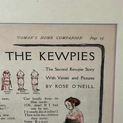 LOT 72: Antique Collection of Kewpieville Pages from The Ladies Home Journal
