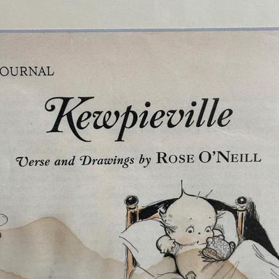 LOT 72: Antique Collection of Kewpieville Pages from The Ladies Home Journal