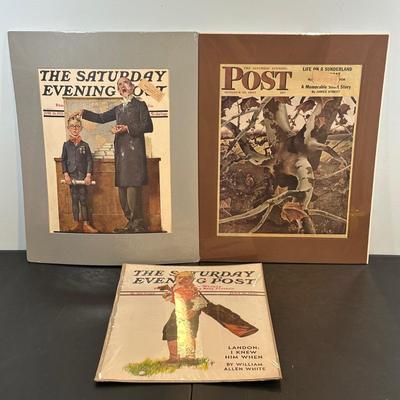 LOT 73: Vintage The Saturday Evening Post Magazine Covers