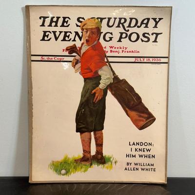 LOT 73: Vintage The Saturday Evening Post Magazine Covers