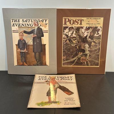 LOT 73: Vintage The Saturday Evening Post Magazine Covers