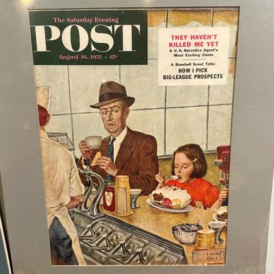 LOT 73: Vintage The Saturday Evening Post Magazine Covers