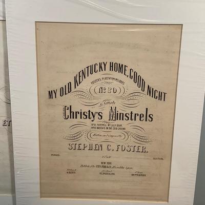 LOT 76: Collection Of Vintage Sheet Music & The Great American Brass Band Festival Poster