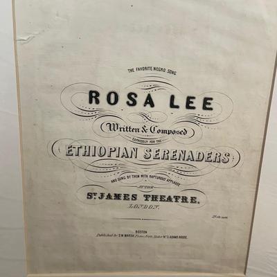 LOT 76: Collection Of Vintage Sheet Music & The Great American Brass Band Festival Poster