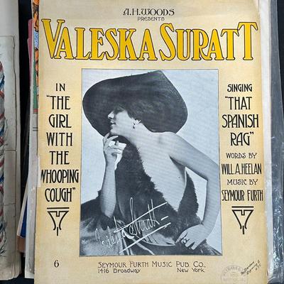 LOT 76: Collection Of Vintage Sheet Music & The Great American Brass Band Festival Poster