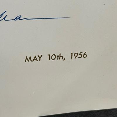 LOT 79: Harry S. Truman Collectables - Poster, Magazines, Hand Signed Document & More