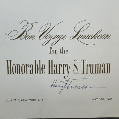 LOT 79: Harry S. Truman Collectables - Poster, Magazines, Hand Signed Document & More