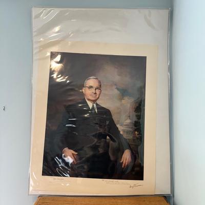 LOT 79: Harry S. Truman Collectables - Poster, Magazines, Hand Signed Document & More