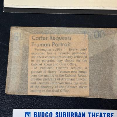 LOT 79: Harry S. Truman Collectables - Poster, Magazines, Hand Signed Document & More