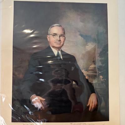 LOT 79: Harry S. Truman Collectables - Poster, Magazines, Hand Signed Document & More