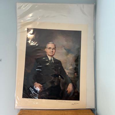 LOT 79: Harry S. Truman Collectables - Poster, Magazines, Hand Signed Document & More