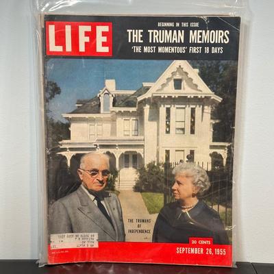 LOT 79: Harry S. Truman Collectables - Poster, Magazines, Hand Signed Document & More