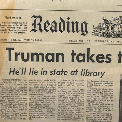 LOT 79: Harry S. Truman Collectables - Poster, Magazines, Hand Signed Document & More