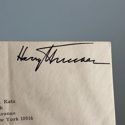 LOT 79: Harry S. Truman Collectables - Poster, Magazines, Hand Signed Document & More