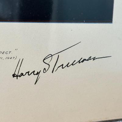 LOT 79: Harry S. Truman Collectables - Poster, Magazines, Hand Signed Document & More
