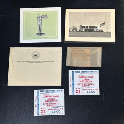 LOT 79: Harry S. Truman Collectables - Poster, Magazines, Hand Signed Document & More