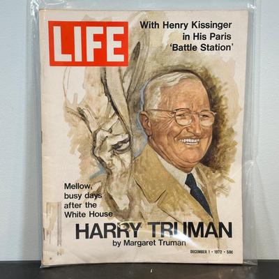 LOT 79: Harry S. Truman Collectables - Poster, Magazines, Hand Signed Document & More