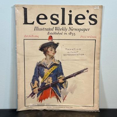 LOT 80: Antique Leslie's Illustrated Weekly Newspaper Collection