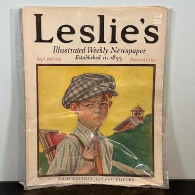 LOT 80: Antique Leslie's Illustrated Weekly Newspaper Collection