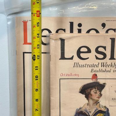 LOT 80: Antique Leslie's Illustrated Weekly Newspaper Collection