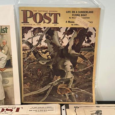 LOT 81: Antique Magazine Advertisement, Menu & More