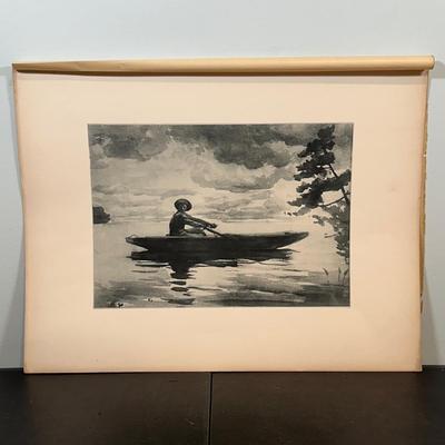 LOT 82: The Rower by Winslow Homer, A Wounded Enemy by Howard Pyle & More
