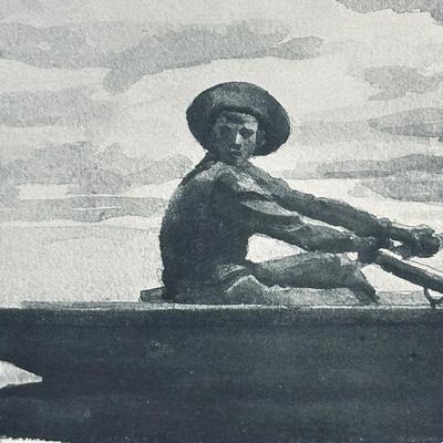 LOT 82: The Rower by Winslow Homer, A Wounded Enemy by Howard Pyle & More