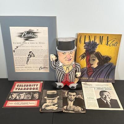 LOT 83: Vintage Celebrity Memorabilia Knickerbocker W.C. Fields Talking Doll & More