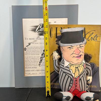 LOT 83: Vintage Celebrity Memorabilia Knickerbocker W.C. Fields Talking Doll & More