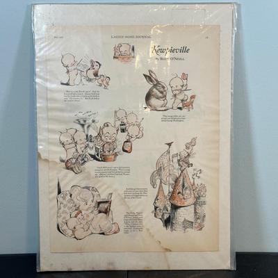 LOT 84: Kewpieville Collection! Magazine Pages, Paintings & More