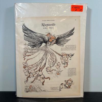LOT 84: Kewpieville Collection! Magazine Pages, Paintings & More