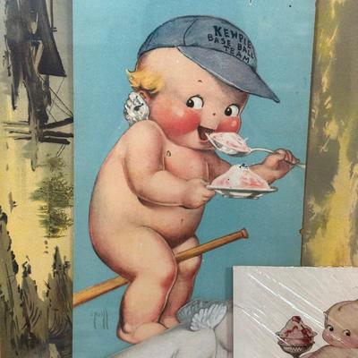 LOT 84: Kewpieville Collection! Magazine Pages, Paintings & More