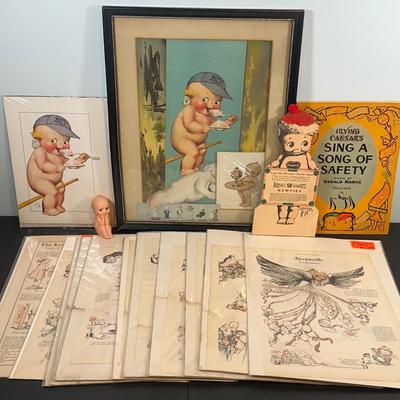 LOT 84: Kewpieville Collection! Magazine Pages, Paintings & More