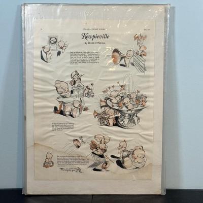 LOT 84: Kewpieville Collection! Magazine Pages, Paintings & More